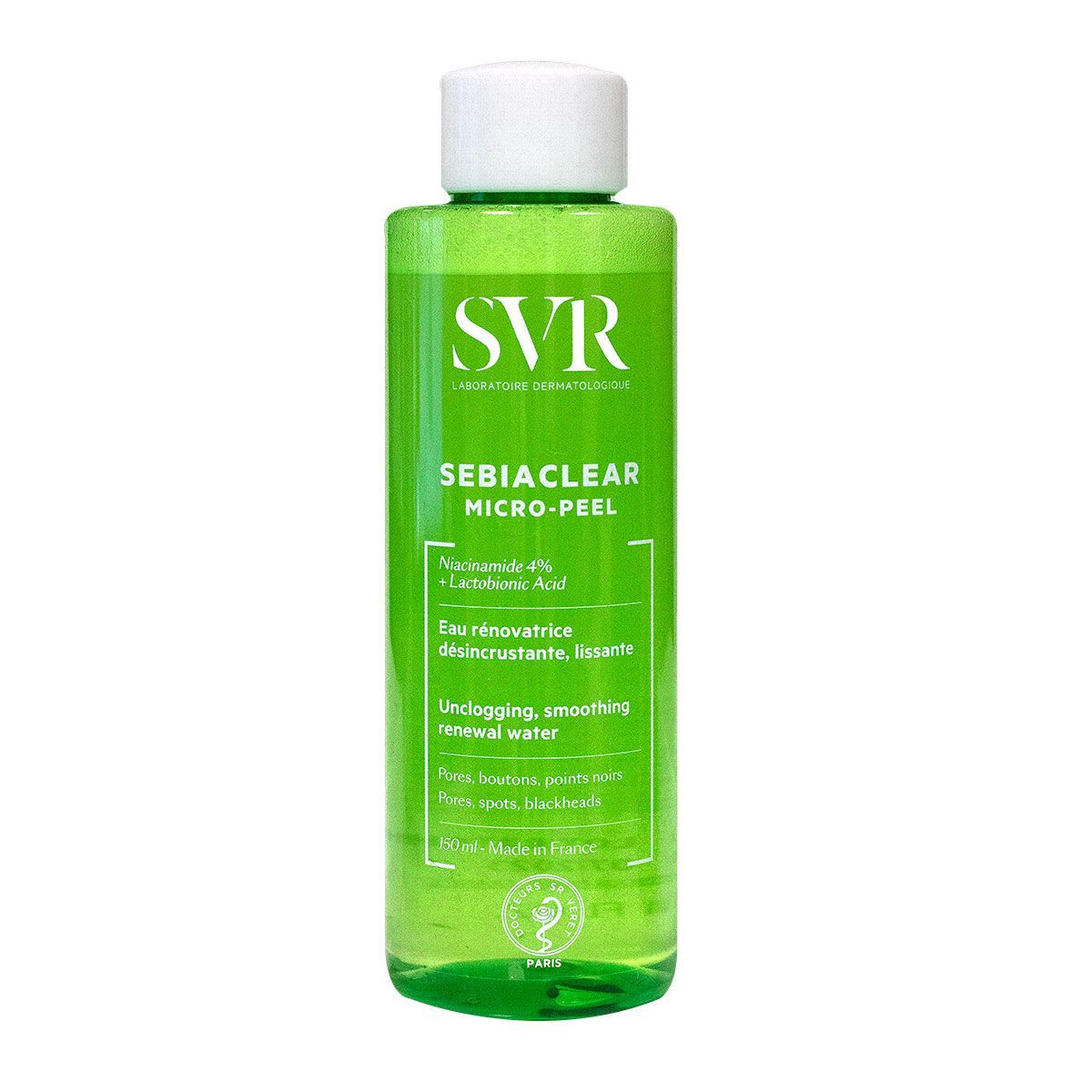 SVR Micro-Peel Eau Rénovatrice Désincrustante Lissante - Nettoyant Visage Neuf