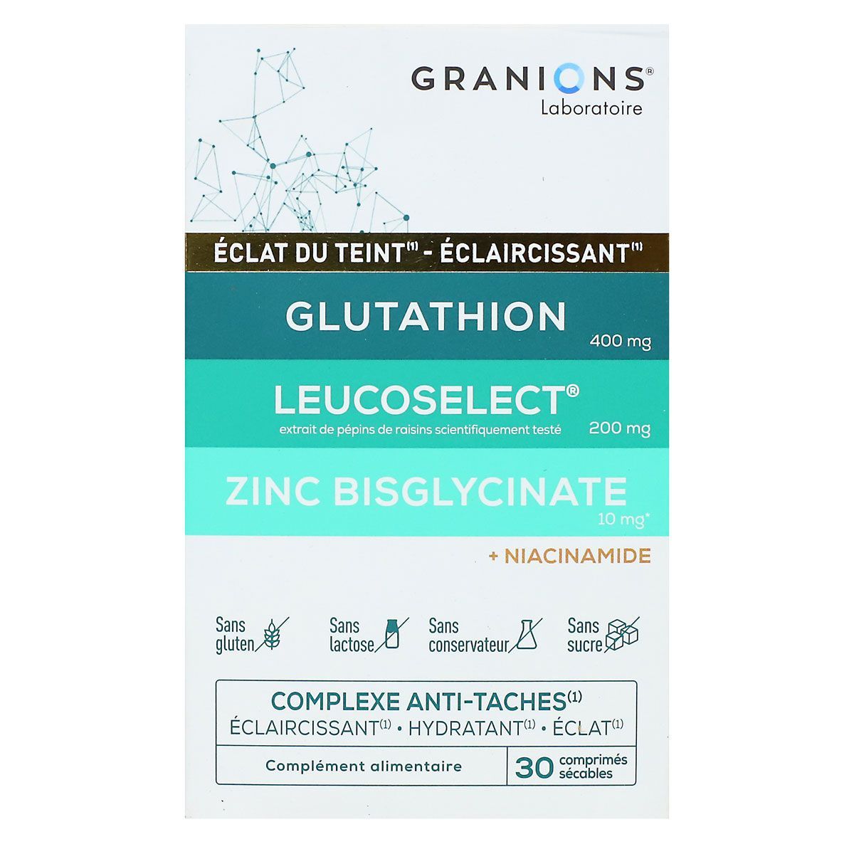 Glutathion réduit anti-tâches hydratant est un complément alimentaire