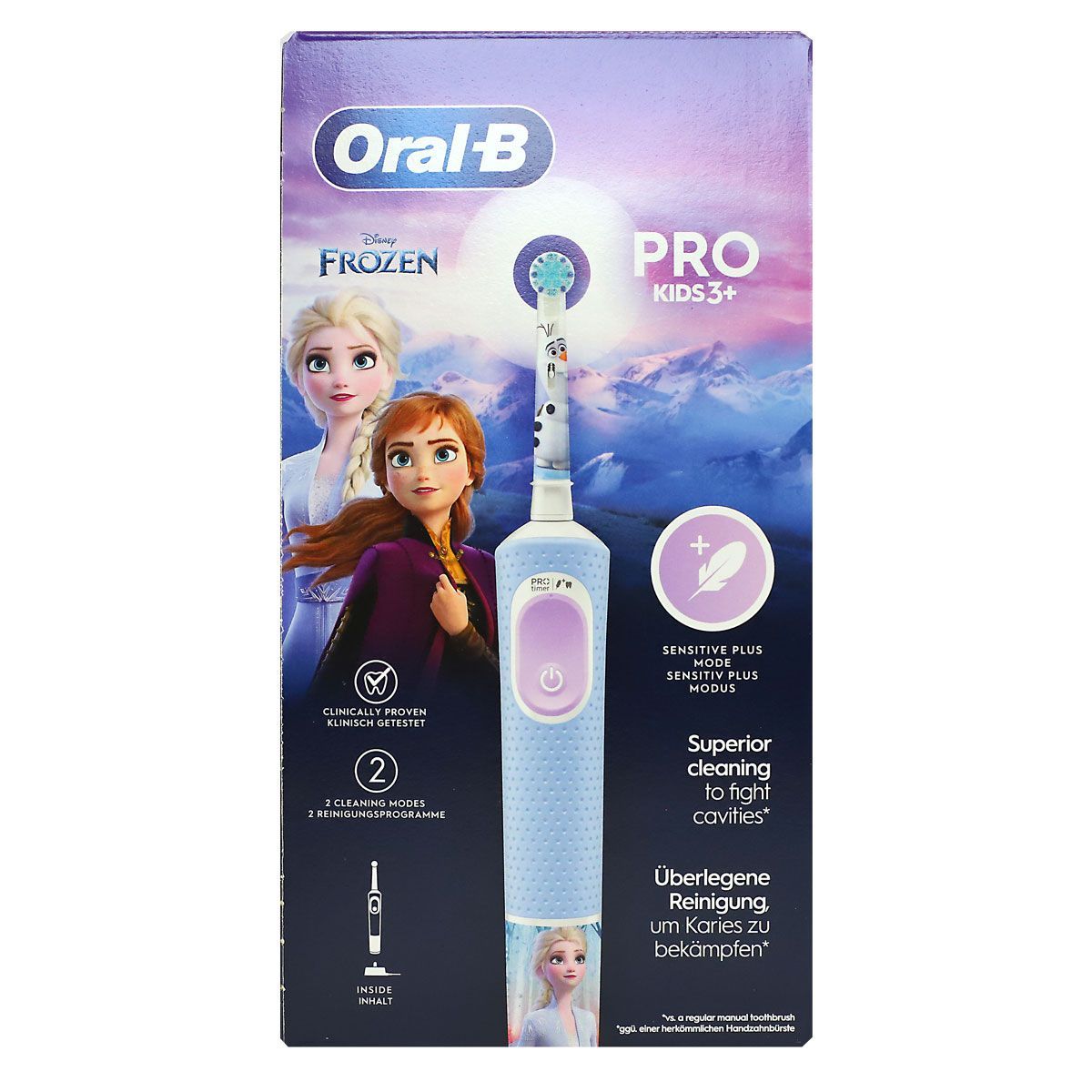Brosse à Dents électrique Oral-B Pro Junior La Reine Des Neiges — Rechargeable — Neuf Scellé