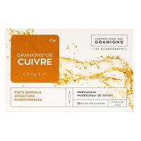 Granions de cuivre 30 ampoules