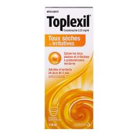 Toplexil sirop toux sèche 150ml
