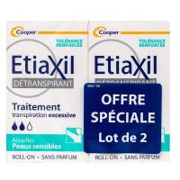 Détranspirant transpiration excessive peau sensible 2x15ml