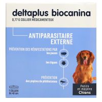 Deltaplus collier 48cm antiparasitaire 0,77g petit et moyen chien