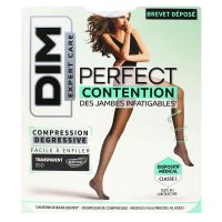 Perfect Contention collant de contention noir transparent 25D taille 1