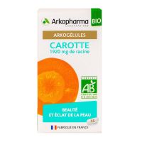 Arkogélules carotte bio beauté et éclat de la peau 45 gélules