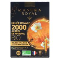 Gelée Royale 2000 miel de Manuka bio 20 ampoules
