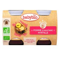 Petit pot fruits pomme & myrtille 2x130g