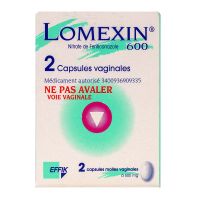 Lomexin 600mg 2 capsules molles