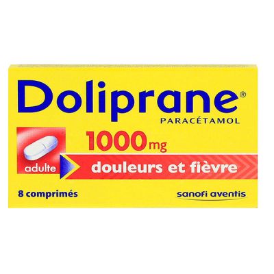 doliprane tabs 1000mg est utilisé en cas de douleurs et/ou fièvre