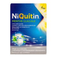 Niquitin 2mg menthe glaciale 100 gommes