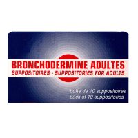 Bronchodermine Adultes 10 suppositoires