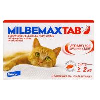 Milbemaxtab chats 2kg 2 comprimés