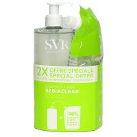 Sebiaclear eau micellaire peau grasse 400ml + eco recharge 400ml