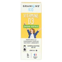 Kid Vitamine D3 200 UI gouttes buvables 20ml