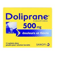 Doliprane 500mg 12 sachets