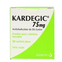 Kardegic 75mg poudre pour solution buvale 30 sachets-dose