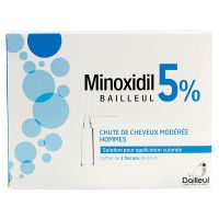Minoxidil 5% solution cutanée 3x60ml
