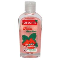 Gel hydroalcoolique fraise des bois 80ml