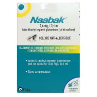 Naabak collyre anti-allergique 10 unidoses