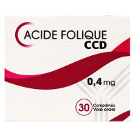 Acide Folique 0.4mg 30 comprimés