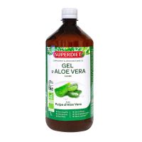 Gel aloe vera bio à boire avec pulpe 1000ml