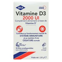 Vitamine D3 2000 UI 30 films orodispersibles