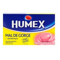 Mal de gorge fruits rouges 24 pastilles
