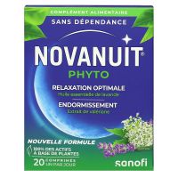 Novanuit Phyto relaxation optimale endormissement 20 comprimés