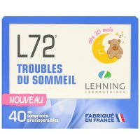 L72 troubles du sommeil enfant 40 comprimés