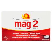 Mag 2 Magnésium 60 comprimés