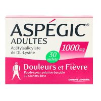 Aspégic adultes 1000 mg 30 sachets