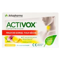 Activox citron 24 comprimés à sucer