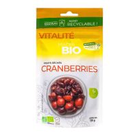 Vitalité cranberries fruits séchés 125g