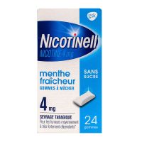 Menthe fraicheur 4mg nicotine 24 gommes