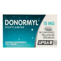 Donormyl 15mg 10 comprimés peliculés