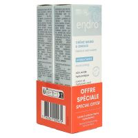 Creme mains et ongles Hydratante ricin acide hyaluronique 2x50ml