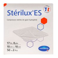 Sterilux 50 compresses stériles 10cm x 10cm