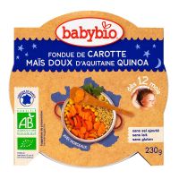 Assiette bonne nuit carotte maïs & quinoa 230g