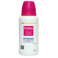 Dakin stabilisé antiseptique peau muqueuse plaies 125ml