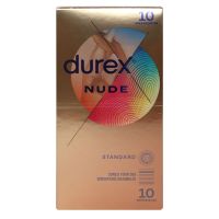 Nude 10 préservatifs lubrifiés ultra fins sensation peau Standard