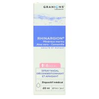 Rhinargion spray nasal décongestionnant apaisant 20ml