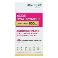 Acide hyaluronique ultra dosé 600mg actions 4en1 60 comprimés