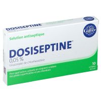 Dosiseptine 0,05% colorée 10 unidoses x 5ml