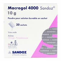 Macrogol 4000 sandoz 10g 20 sachets