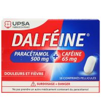 Dalfeine paracetamol 500mg + cafeine 65mg 16 comprimés