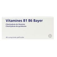 Vitamines B1 B6 40 comprimés