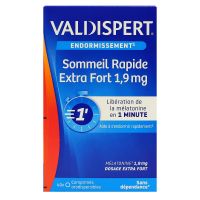 Endormissement sommeil rapide Extra Fort 1,9mg 40 comprimés