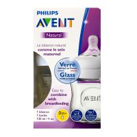 Natural biberon verre 0m+ 120ml