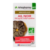 Arkogélules ail noir bio 260 ug S-allyl-cystéïne 40 gélules