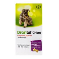 Drontal P Bone chien 4 comprimés